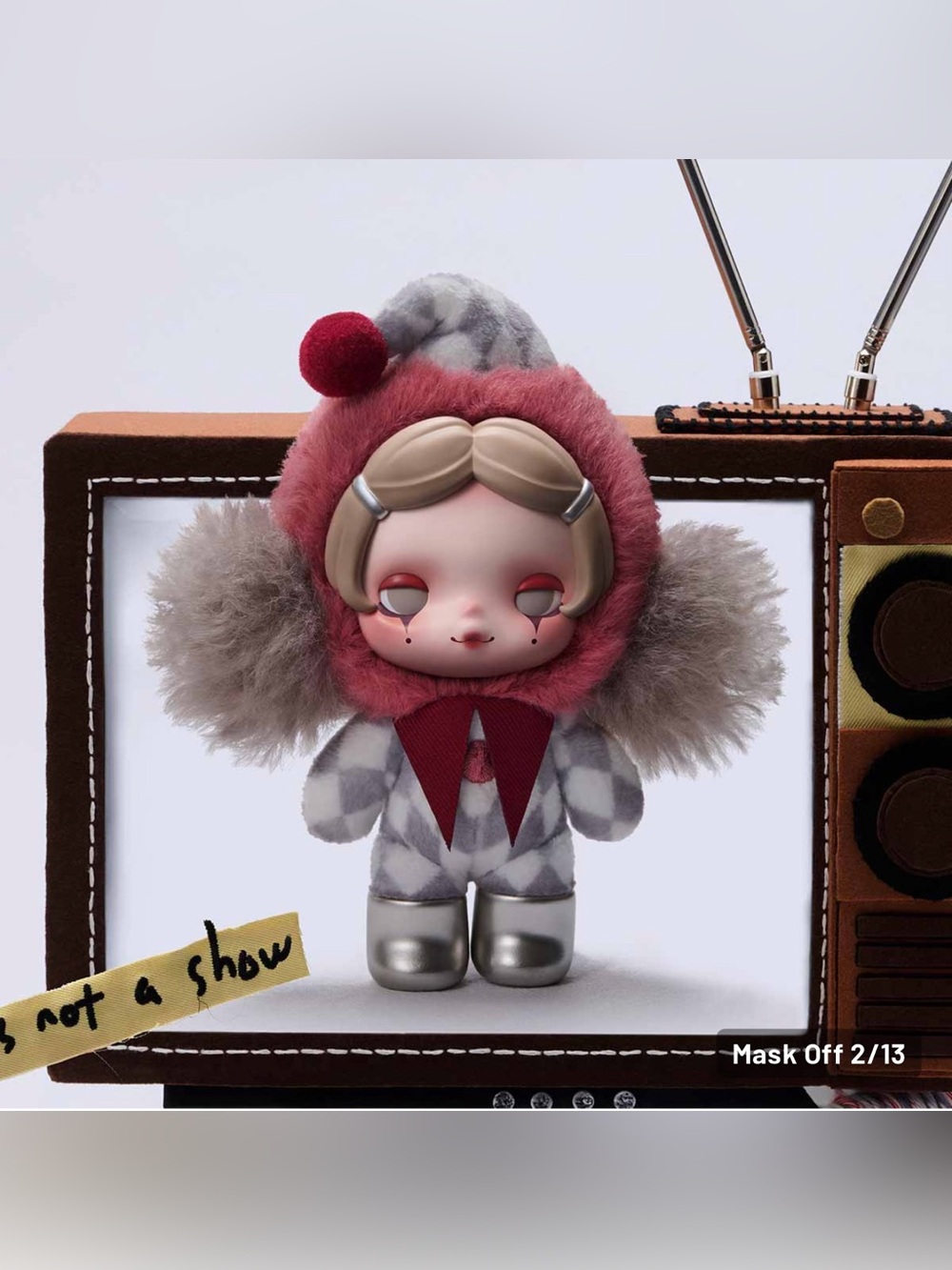 Skullpanda Off Mode Plush Doll Pendant – Mask Off Confirmed